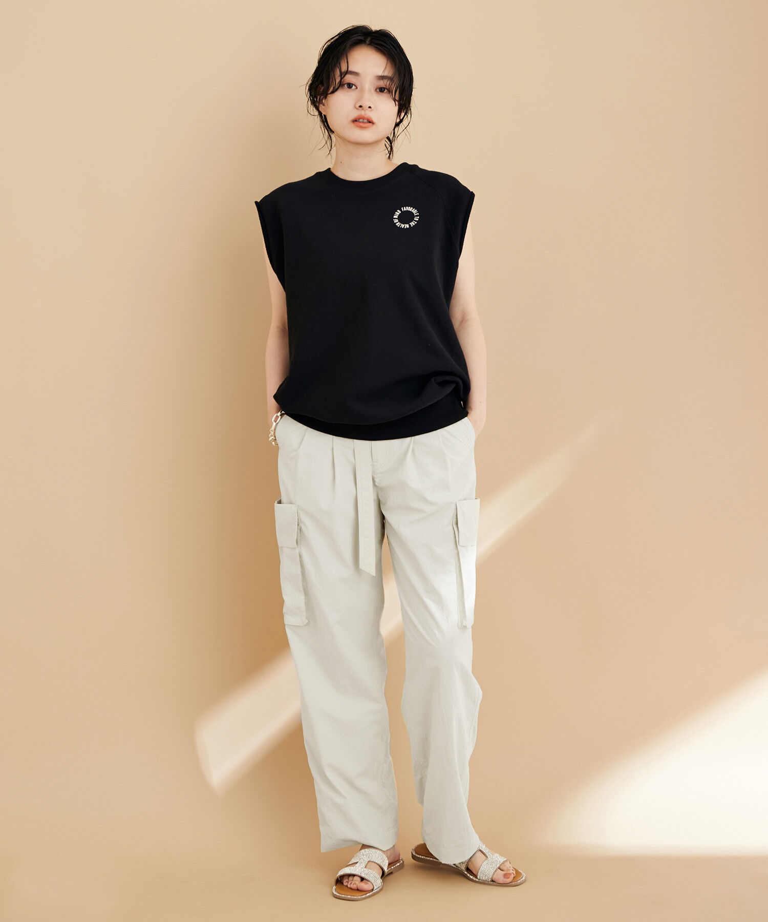 ADAM ET ROPE'「〈追加〉【サステナブル・晴雨兼用】リサイクルナイロンワークパンツ」|その他|