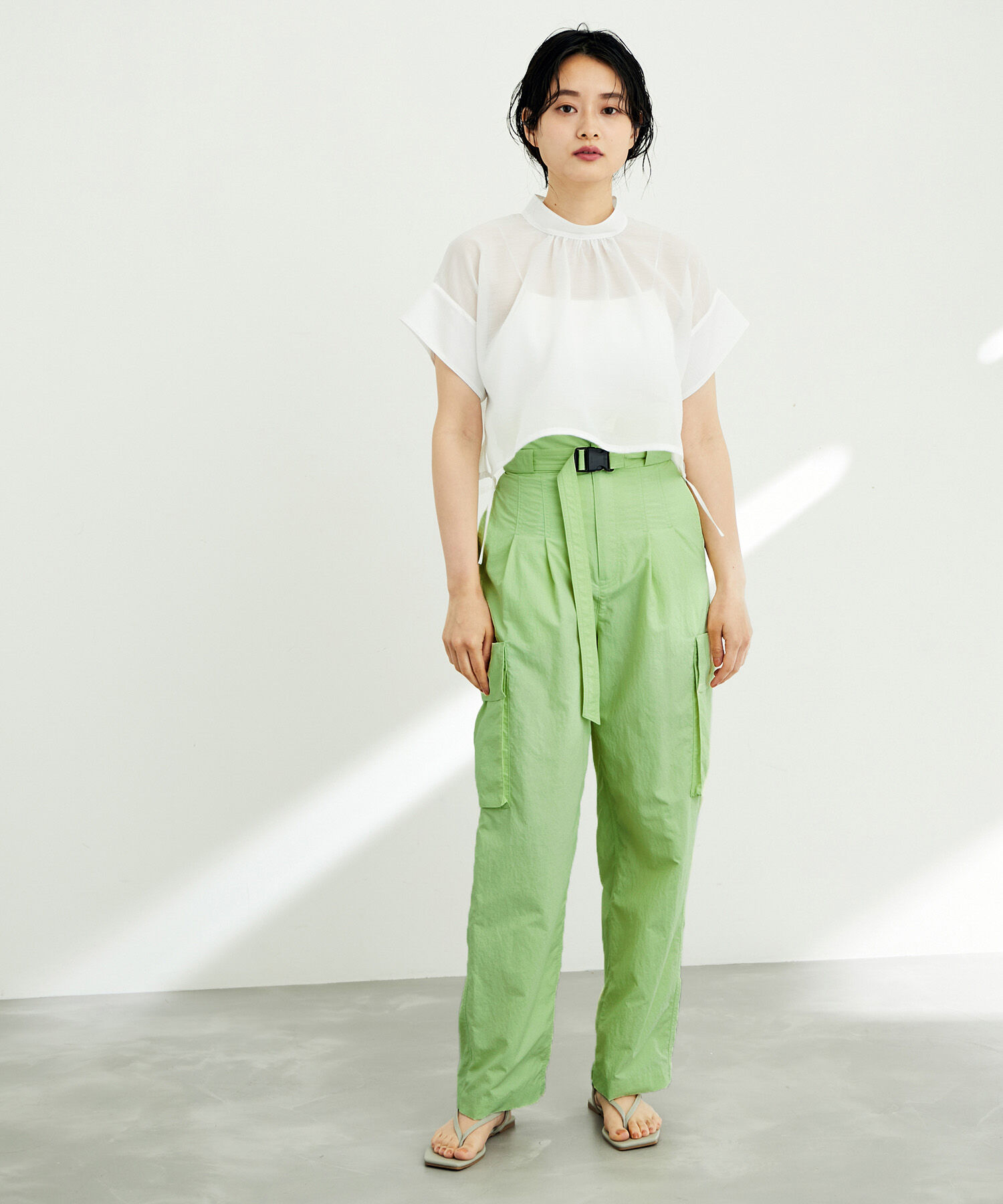 ADAM ET ROPE'「〈追加〉【サステナブル・晴雨兼用】リサイクルナイロンワークパンツ」|その他|