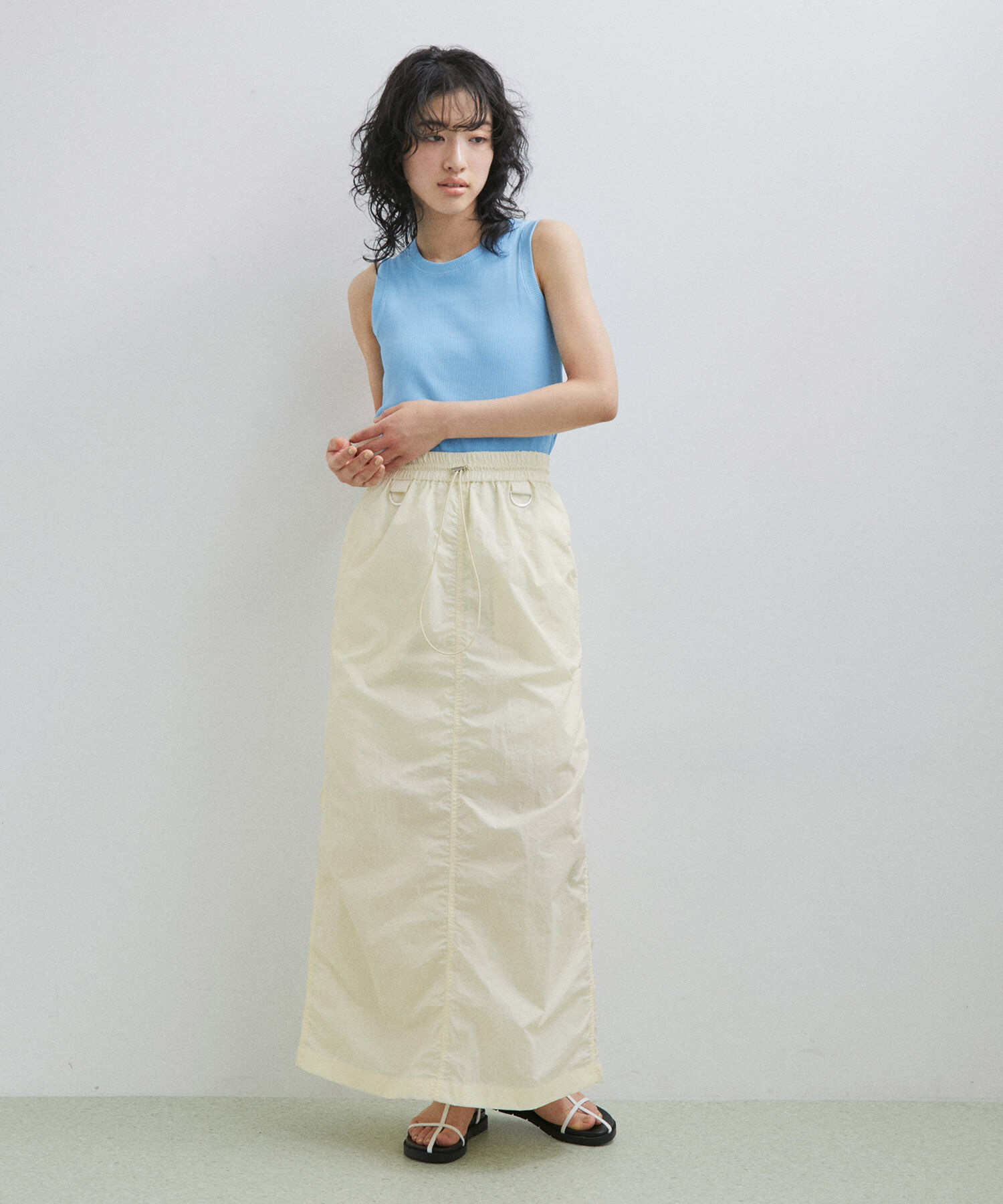 ADAM ET ROPE'「ロングイージースカート」|スカート|