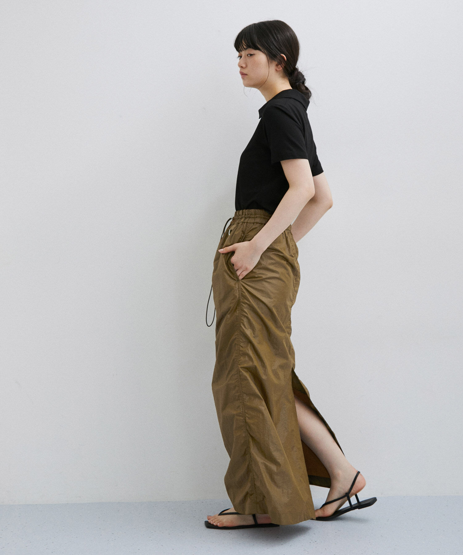 ADAM ET ROPE'「ロングイージースカート」|スカート|