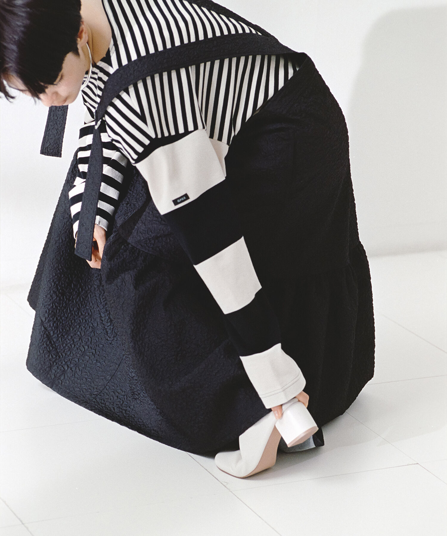 ADAM ET ROPE'「【WEB限定】オーバーオールジャンパースカート」|ジャンパースカート|