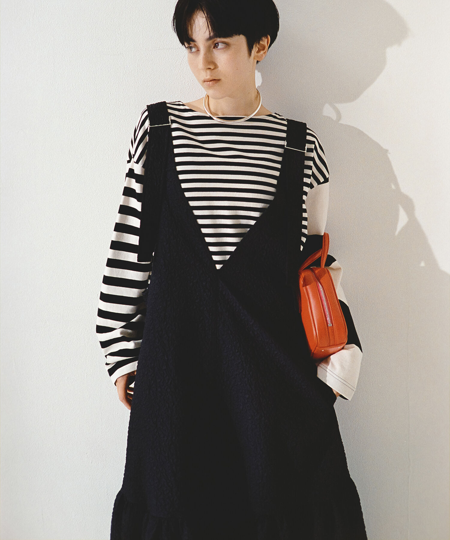 ADAM ET ROPE'「【WEB限定】オーバーオールジャンパースカート」|ジャンパースカート|