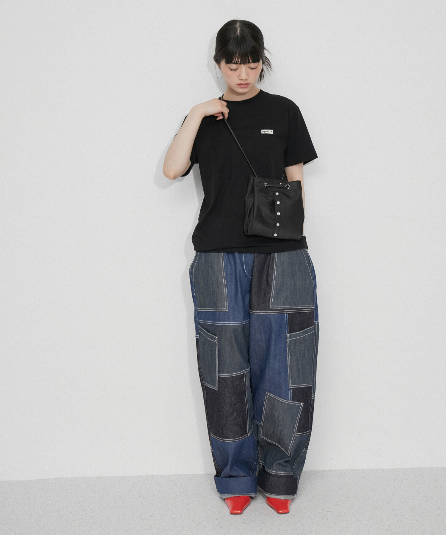 ADAM ET ROPE'「【agnes b. pour ADAM ET ROPE'】PRESSION BAG 」|ハンドバッグ|