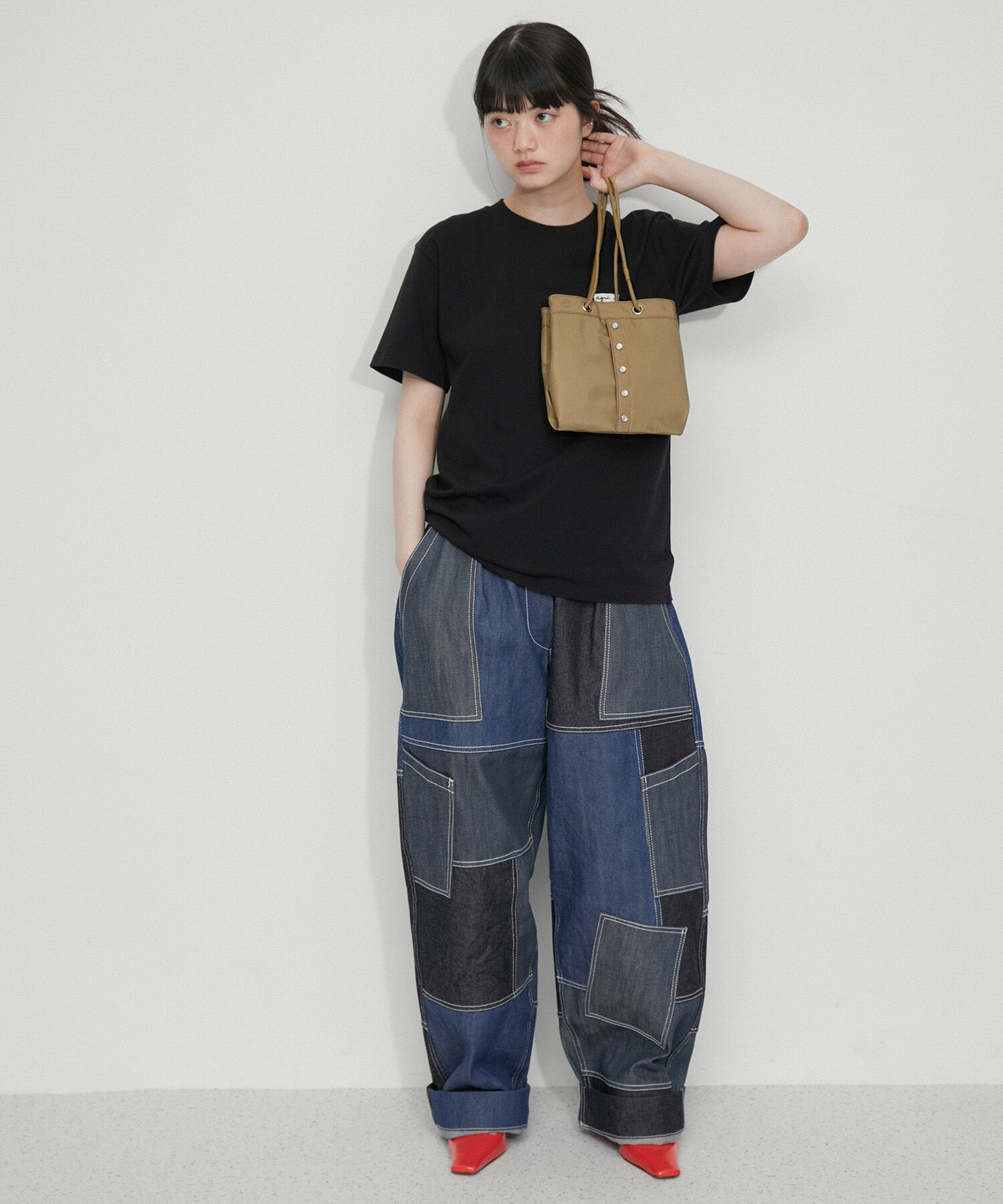 ADAM ET ROPE'「【agnes b. pour ADAM ET ROPE'】PRESSION BAG 」|ハンドバッグ|