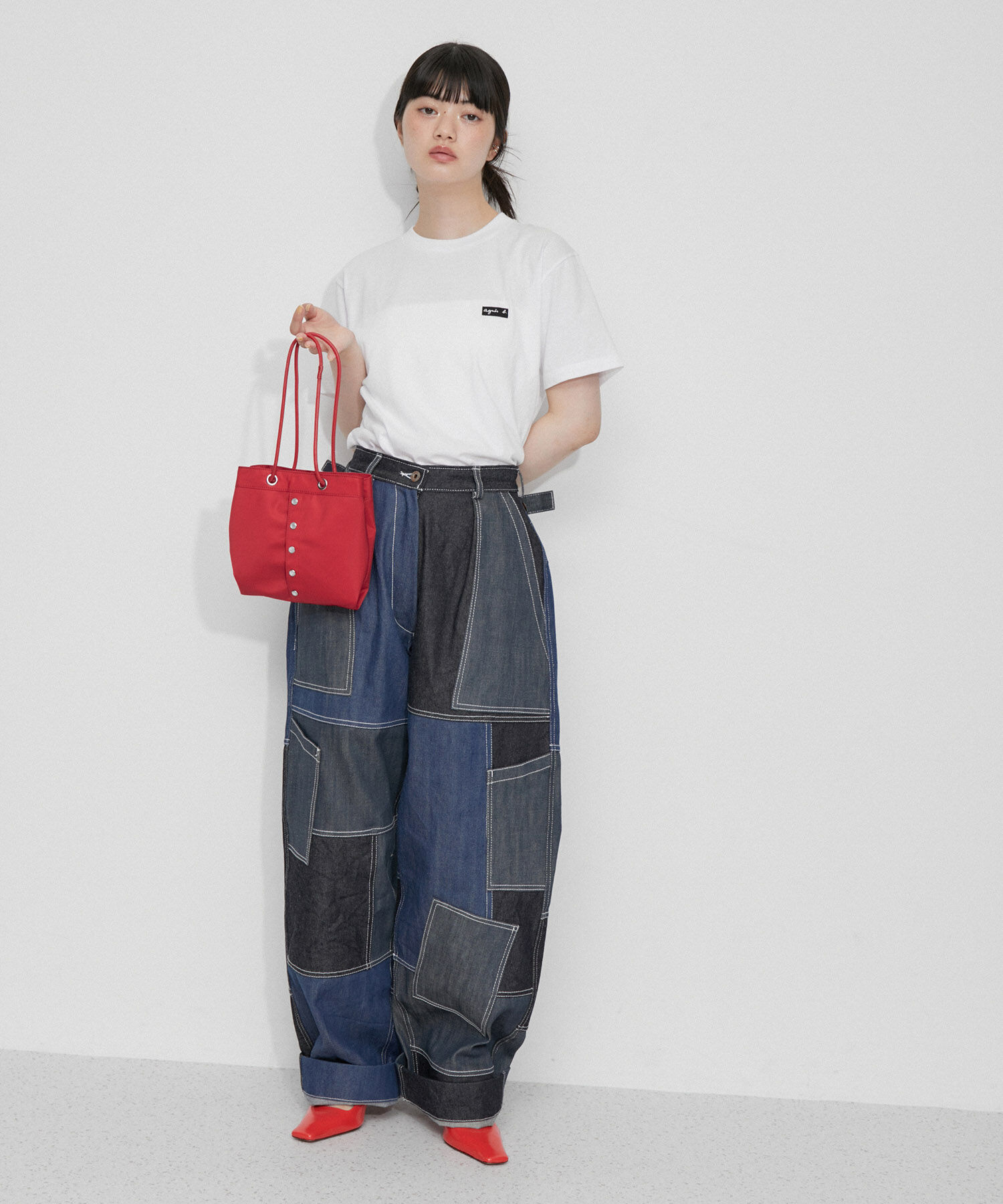 ADAM ET ROPE'「【agnes b. pour ADAM ET ROPE'】PRESSION BAG 」|ハンドバッグ|