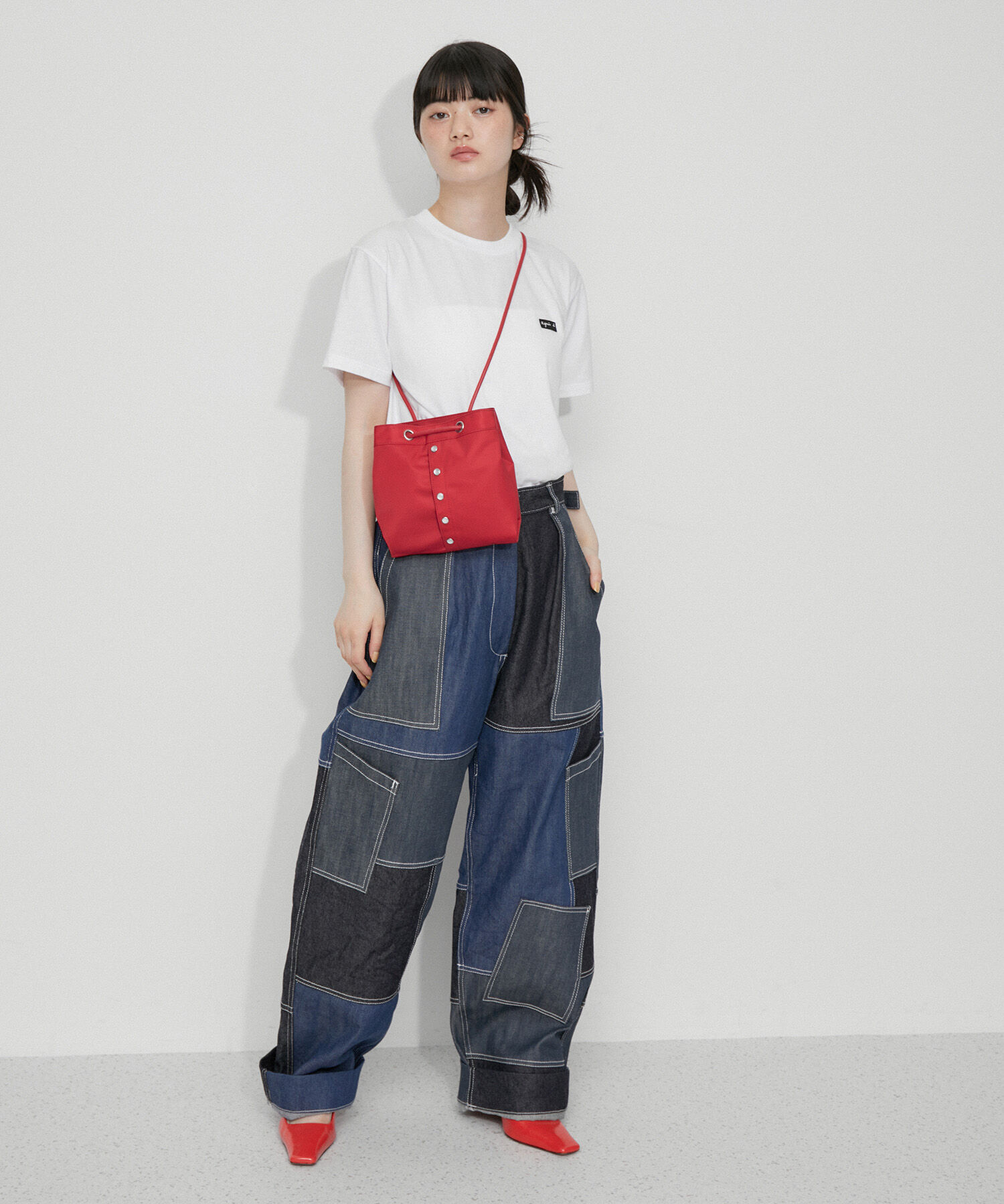 ADAM ET ROPE'「【agnes b. pour ADAM ET ROPE'】PRESSION BAG 」|ハンドバッグ|