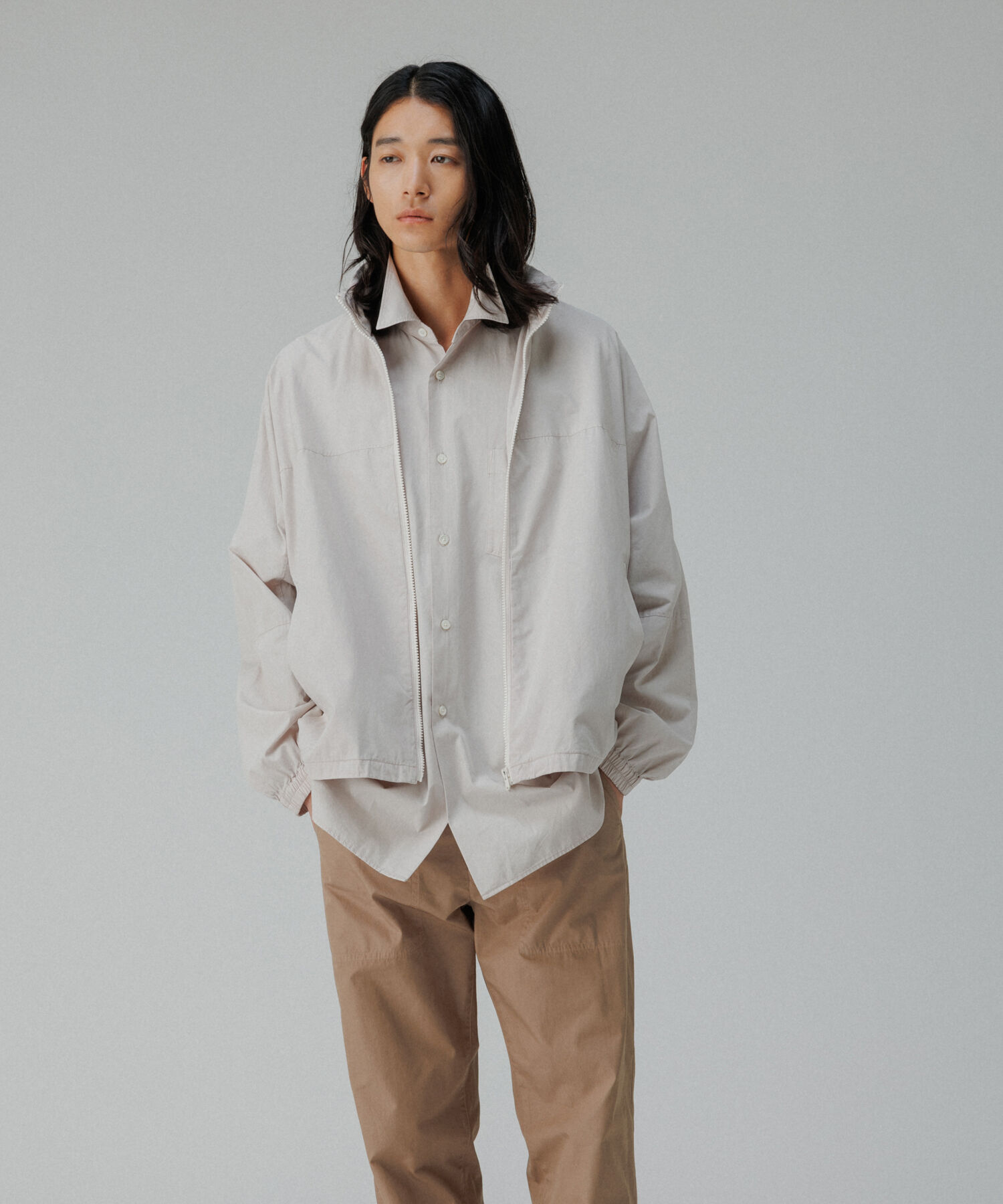 ADAM ET ROPE'「ガーメントダイ オーバーサイズ フード ボンバージャケット / ロングシーズン着用可能」|その他|