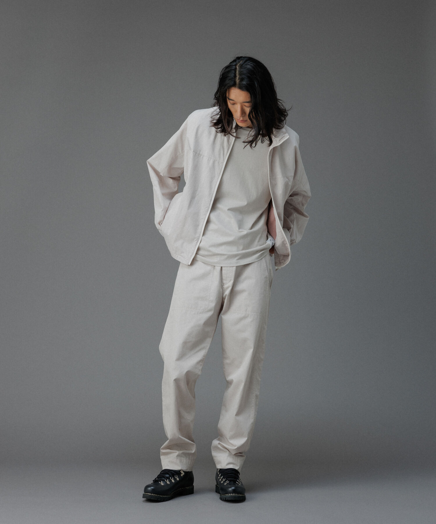 ADAM ET ROPE'「ガーメントダイ オーバーサイズ フード ボンバージャケット / ロングシーズン着用可能」|その他|