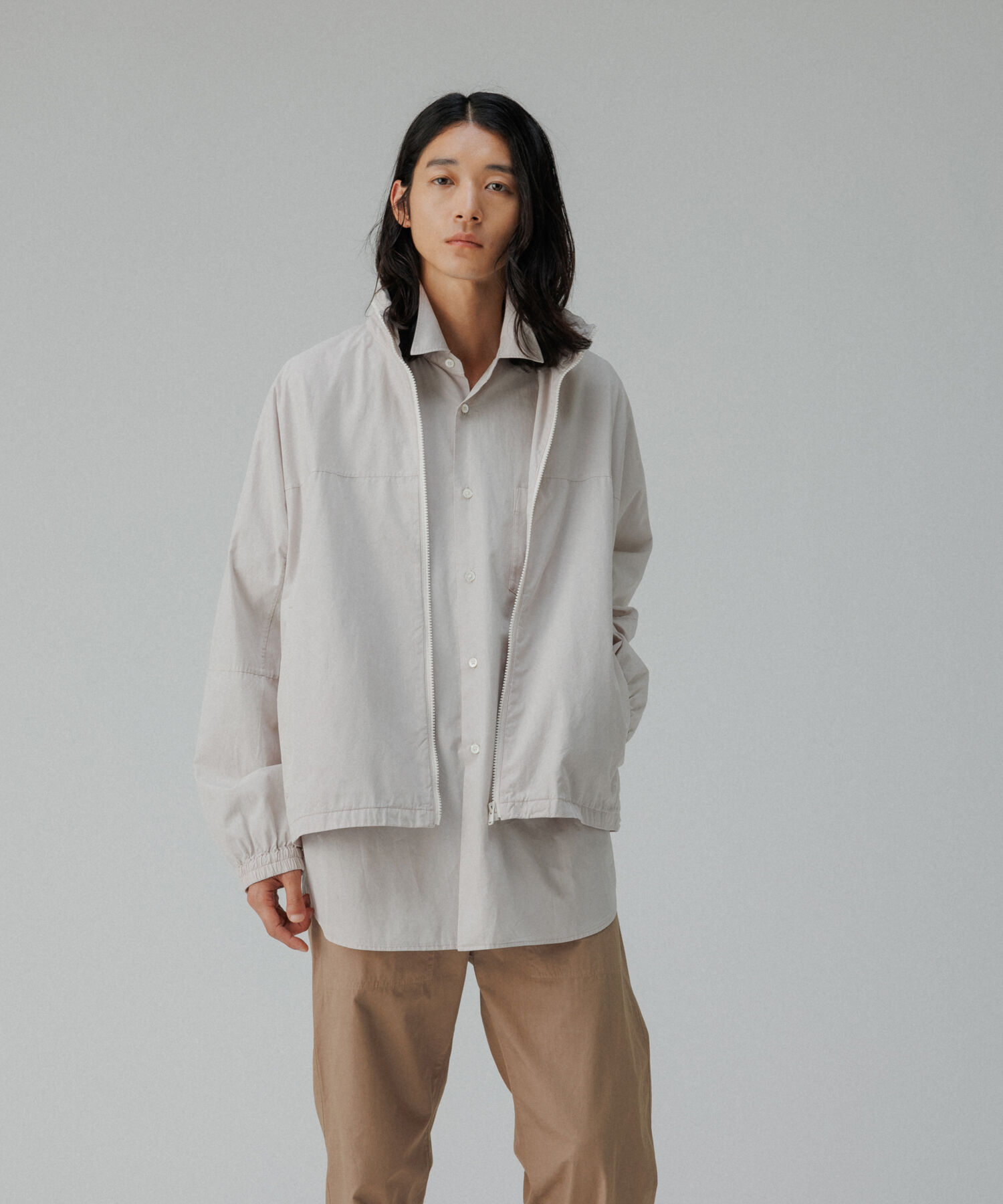 ADAM ET ROPE'「ガーメントダイ オーバーサイズ フード ボンバージャケット / ロングシーズン着用可能」|その他|