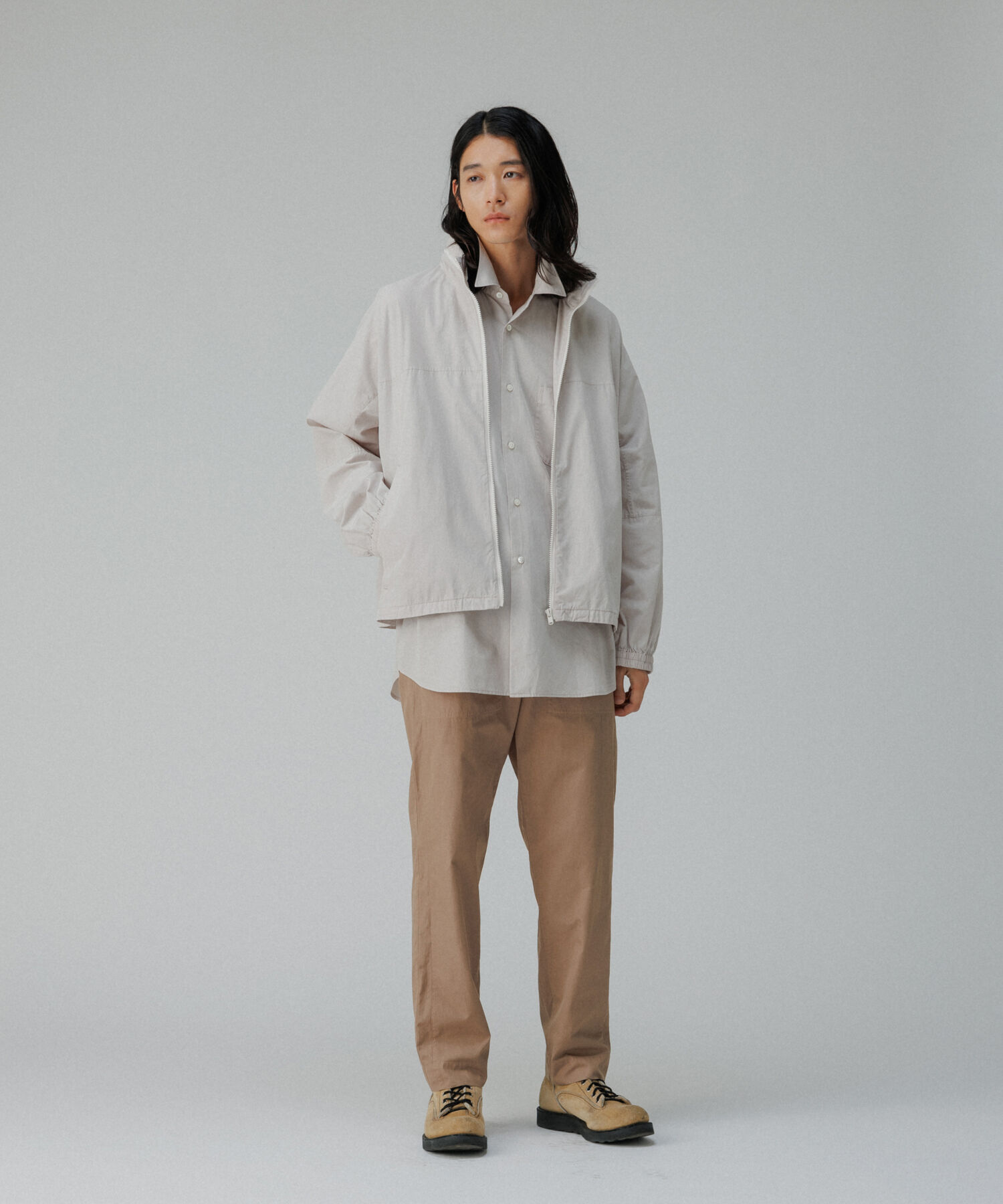 ADAM ET ROPE'「ガーメントダイ オーバーサイズ フード ボンバージャケット / ロングシーズン着用可能」|その他|