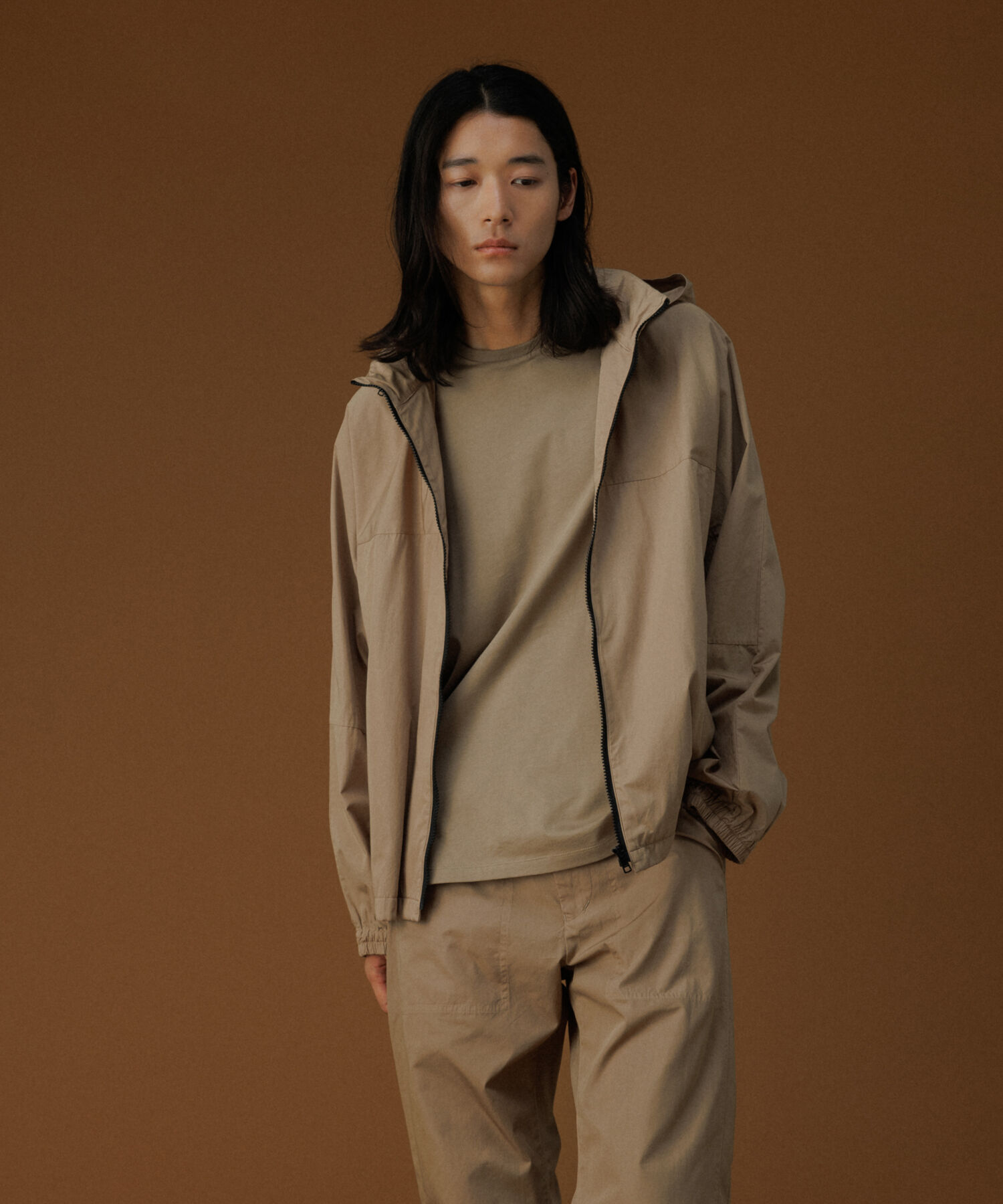 ADAM ET ROPE'「ガーメントダイ オーバーサイズ フード ボンバージャケット / ロングシーズン着用可能」|その他|