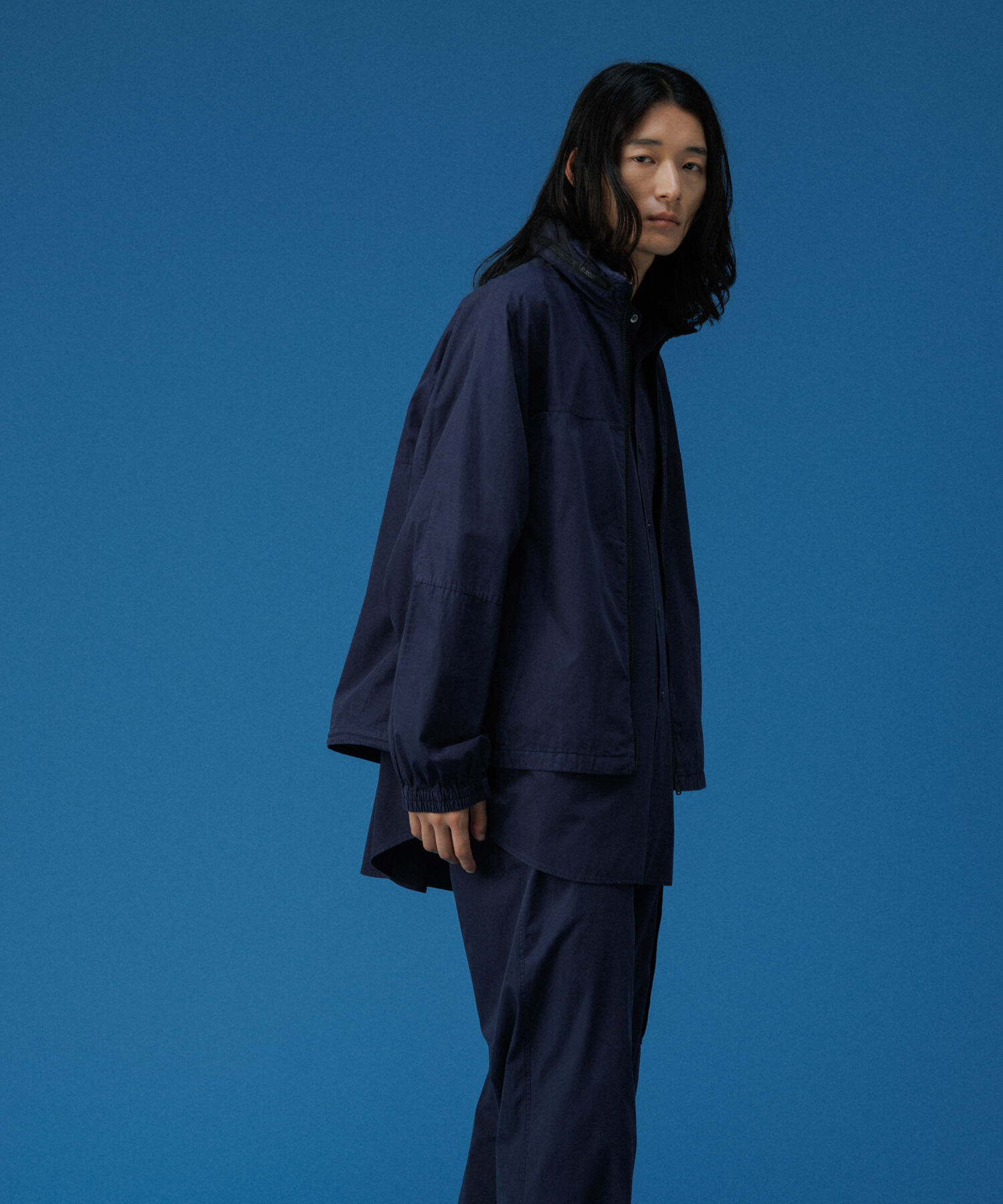 ADAM ET ROPE'「ガーメントダイ オーバーサイズ フード ボンバージャケット / ロングシーズン着用可能」|その他|