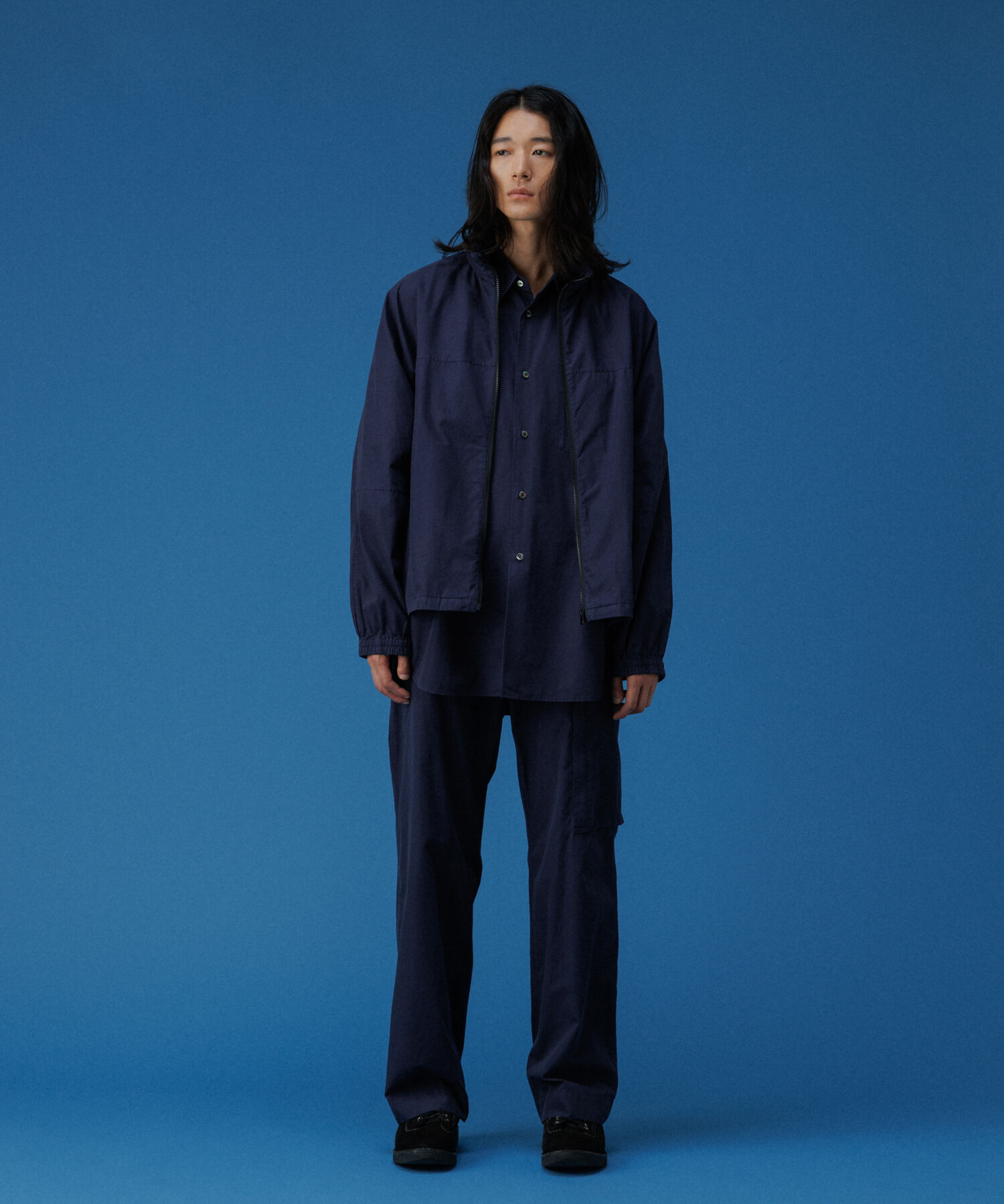 ADAM ET ROPE'「ガーメントダイ オーバーサイズ フード ボンバージャケット / ロングシーズン着用可能」|その他|