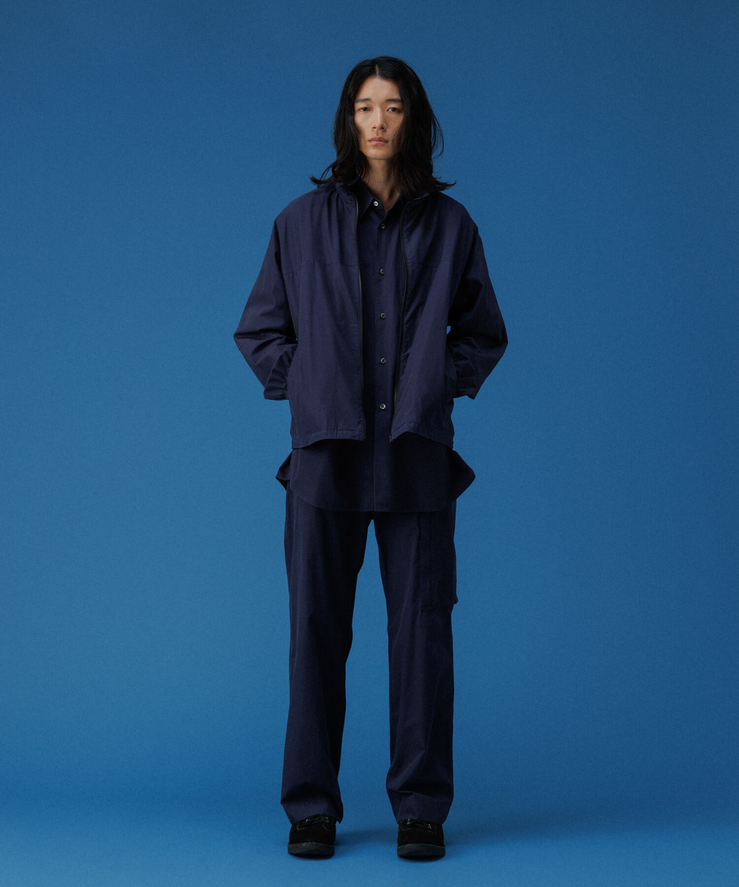 ADAM ET ROPE'「ガーメントダイ オーバーサイズ フード ボンバージャケット / ロングシーズン着用可能」|その他|