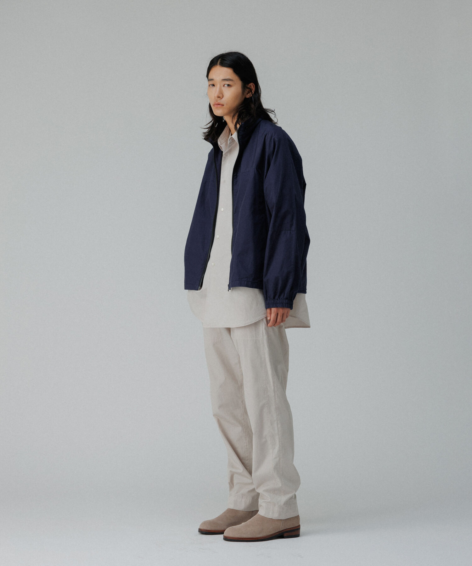 ADAM ET ROPE'「ガーメントダイ オーバーサイズ フード ボンバージャケット / ロングシーズン着用可能」|その他|