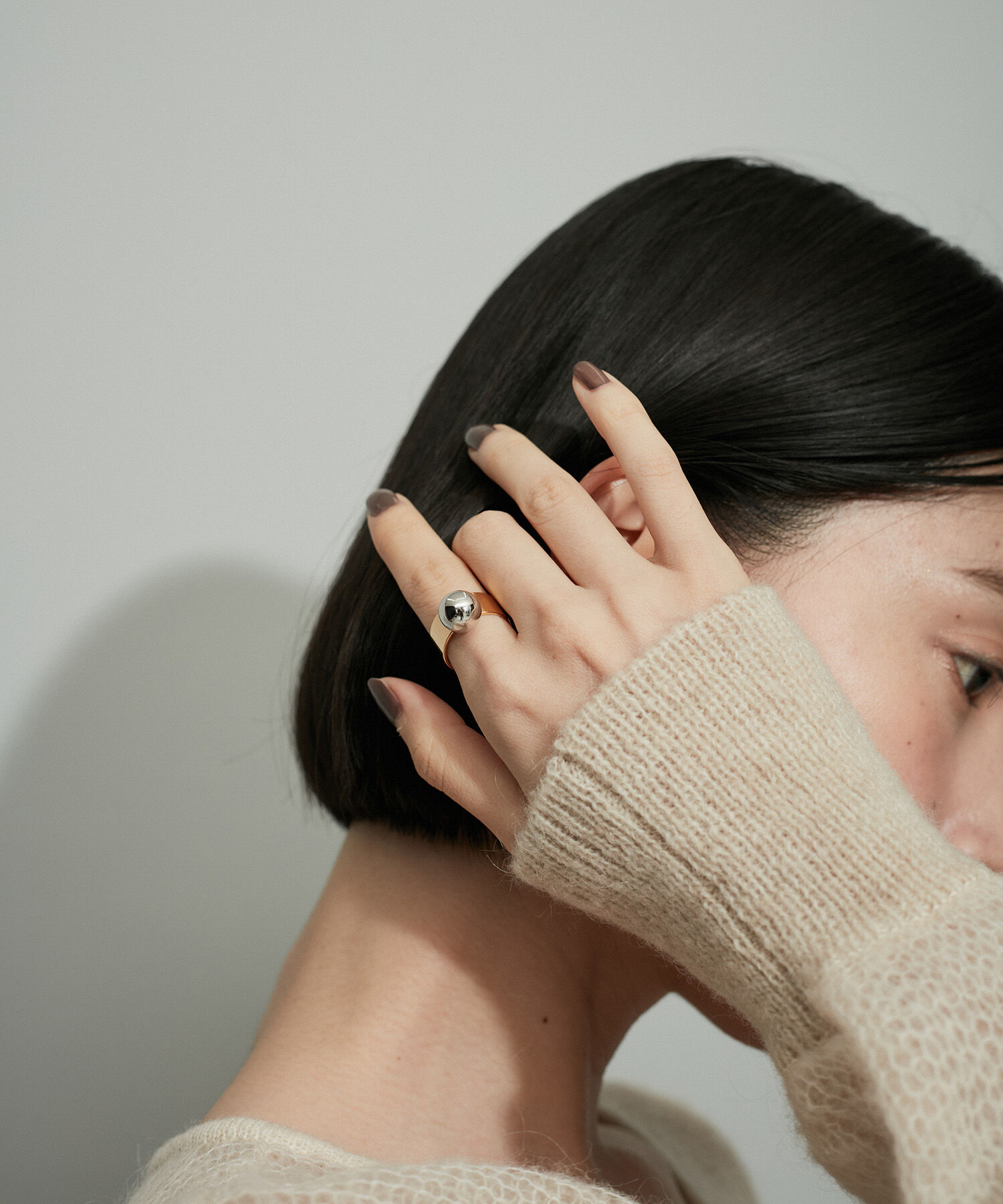 ADAM ET ROPE'「【WEB限定】ドロップドットリング」|リング|