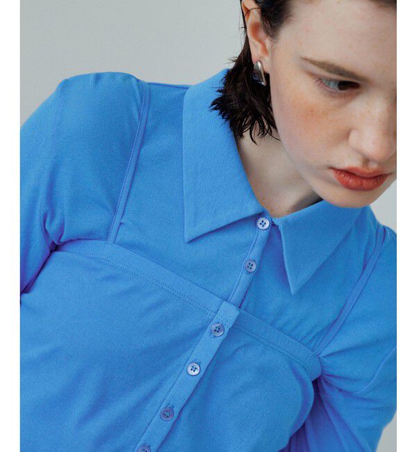 ADAM ET ROPE'「ベアキャミコンビカットソーカーディガン」|カーディガン|