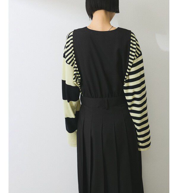 ADAM ET ROPE'「【WEB限定】2WAYプリーツワンピース」|ワンピース|