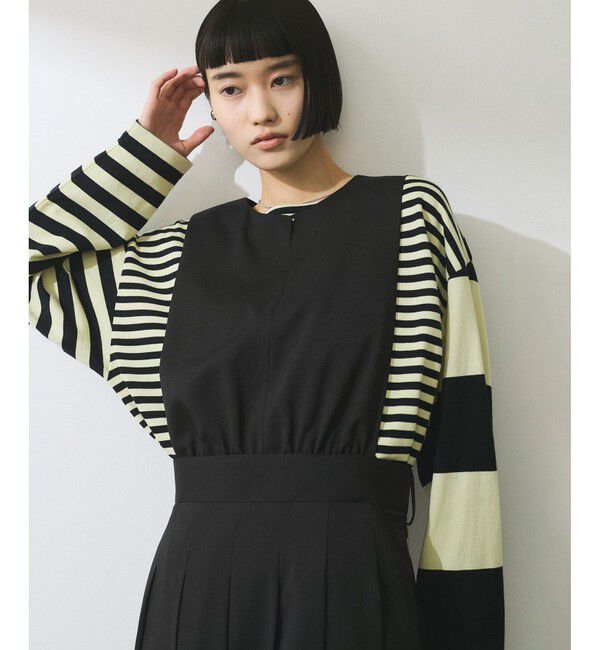 ADAM ET ROPE'「【WEB限定】2WAYプリーツワンピース」|ワンピース|