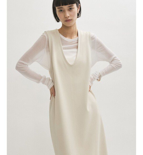 ADAM ET ROPE'「ハイゲージカットソーワンピース」|ワンピース|