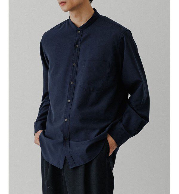 ADAM ET ROPE'「【NIKKE】バンドカラー シャツ」|シャツ・ブラウス|