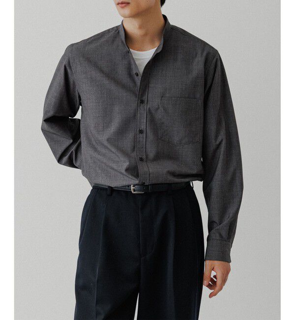 ADAM ET ROPE'「【NIKKE】バンドカラー シャツ」|シャツ・ブラウス|