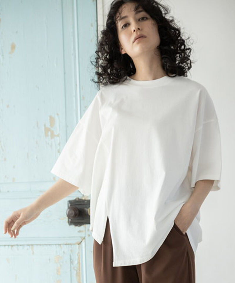  「アシンメトリーTシャツ」|Tシャツ・カットソー|WHITE