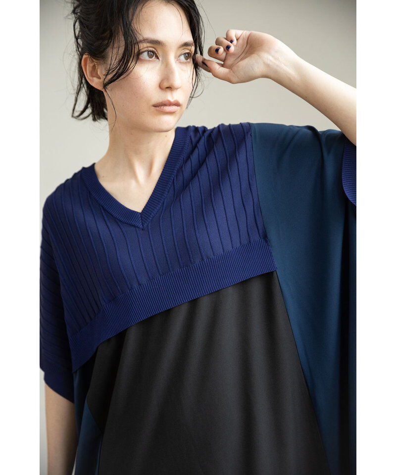  「2WAY切替ニットワンピース」|ワンピース|