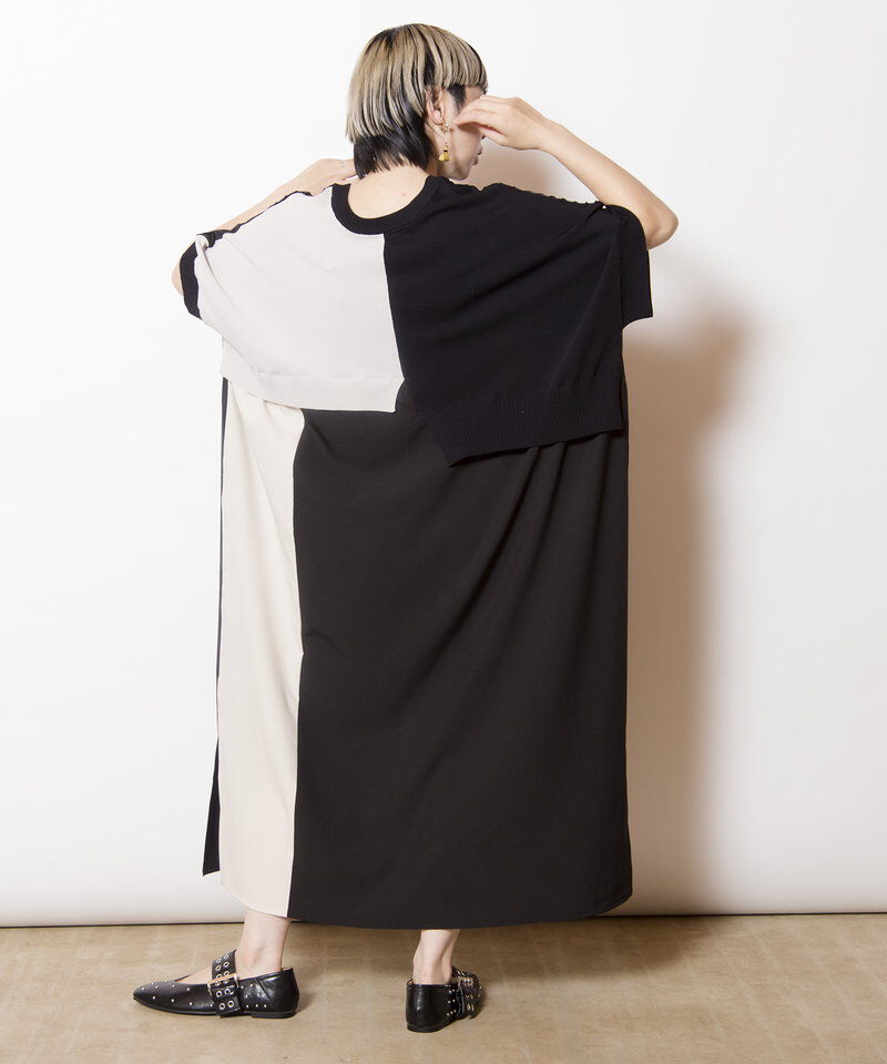  「2WAY切替ニットワンピース」|ワンピース|