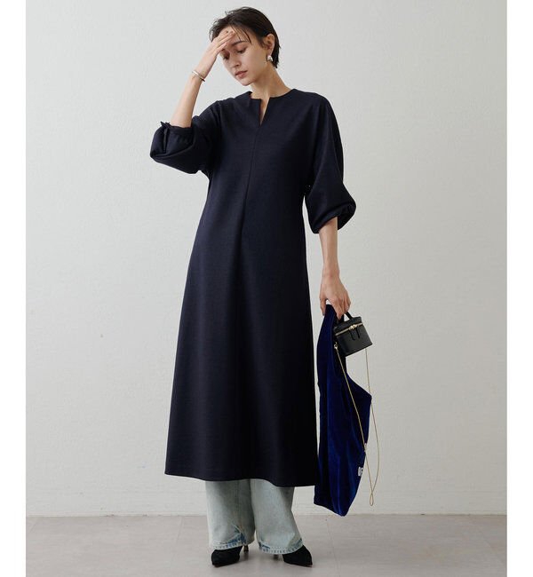 「ウール天竺ワンピース」|ワンピース|