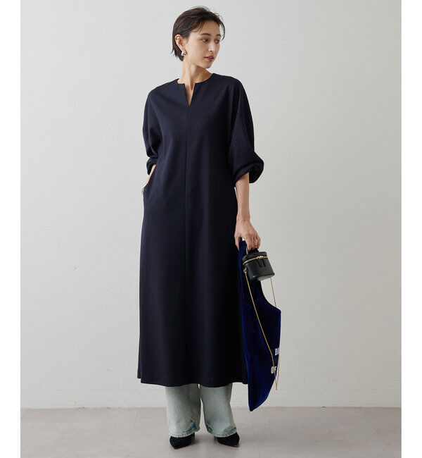  「ウール天竺ワンピース」|ワンピース|