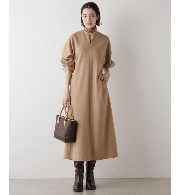  「ウール天竺ワンピース」|ワンピース|