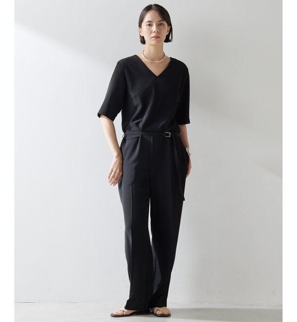  「【THE PAUSE】Vネックジャンプスーツ」|ワンピース|