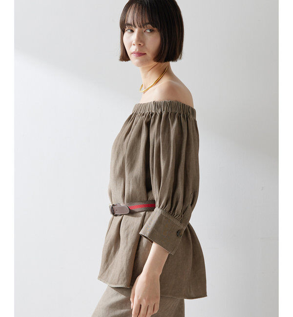 「ツイル顔料染めブラウス」|シャツ・ブラウス|