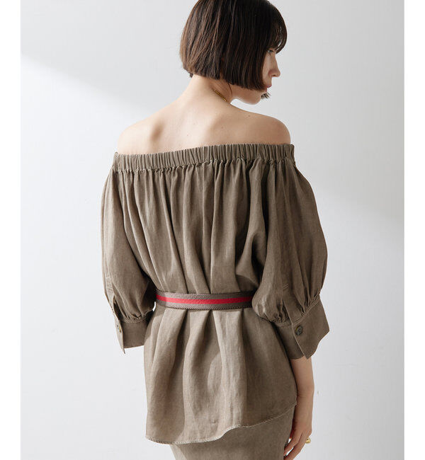  「ツイル顔料染めブラウス」|シャツ・ブラウス|