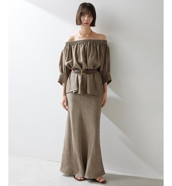 「ツイル顔料染めブラウス」|シャツ・ブラウス|