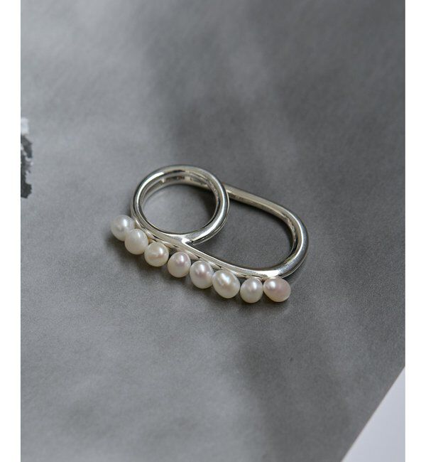 Hoaw.「【Hoaw.】パールダブルリング」|リング|