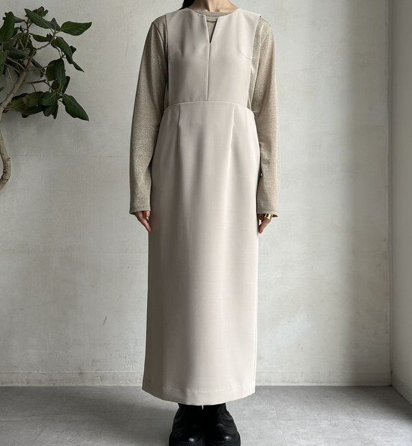  「【WEB限定】バー付ジャンスカワンピース」|ワンピース|