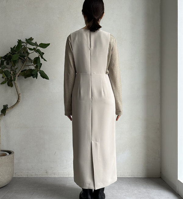  「【WEB限定】バー付ジャンスカワンピース」|ワンピース|