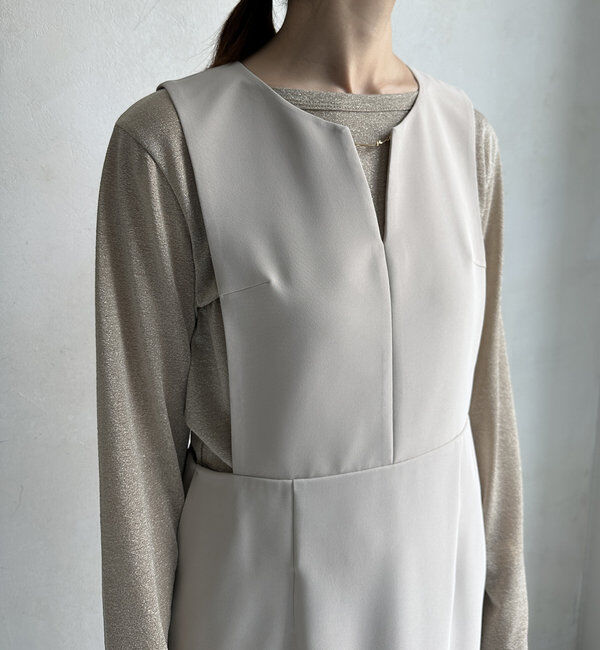  「【WEB限定】バー付ジャンスカワンピース」|ワンピース|