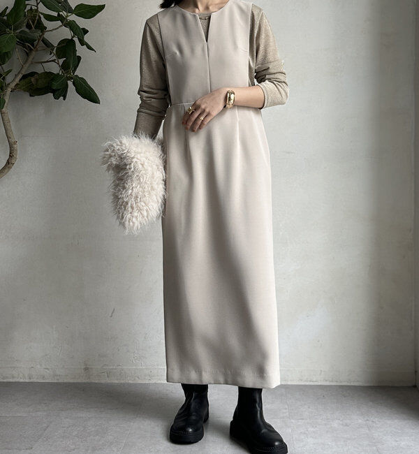  「【WEB限定】バー付ジャンスカワンピース」|ワンピース|