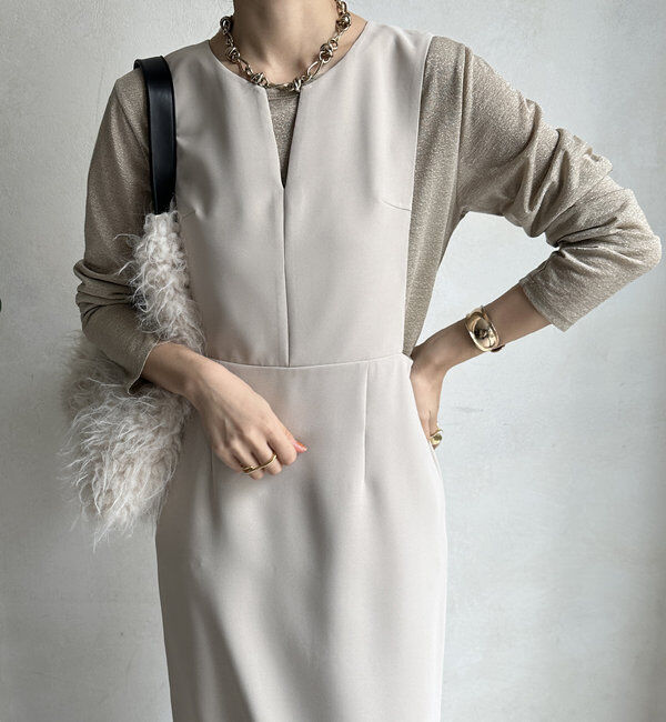  「【WEB限定】バー付ジャンスカワンピース」|ワンピース|