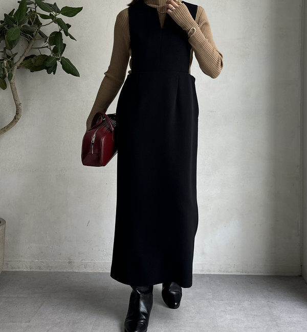  「【WEB限定】バー付ジャンスカワンピース」|ワンピース|