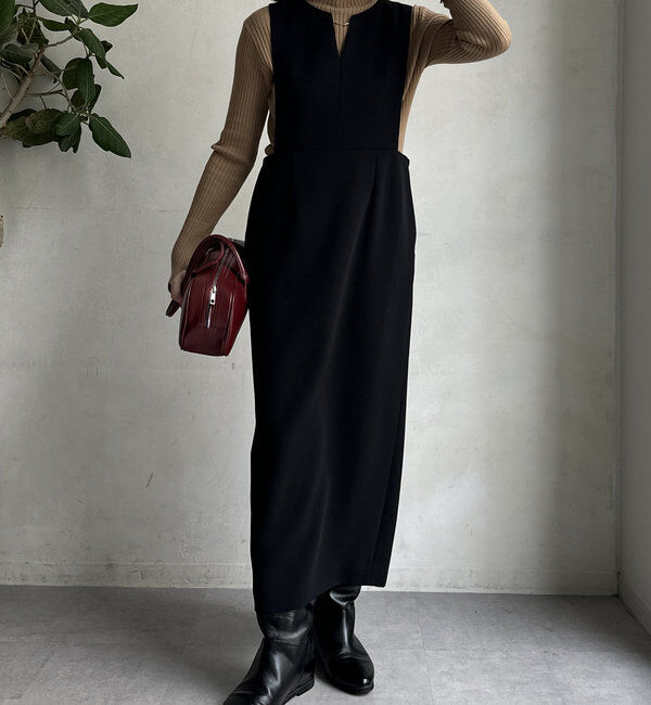  「【WEB限定】バー付ジャンスカワンピース」|ワンピース|