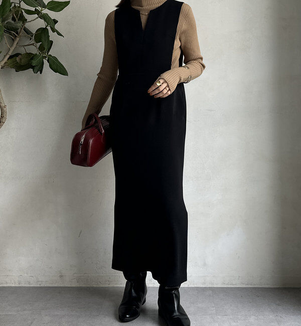  「【WEB限定】バー付ジャンスカワンピース」|ワンピース|