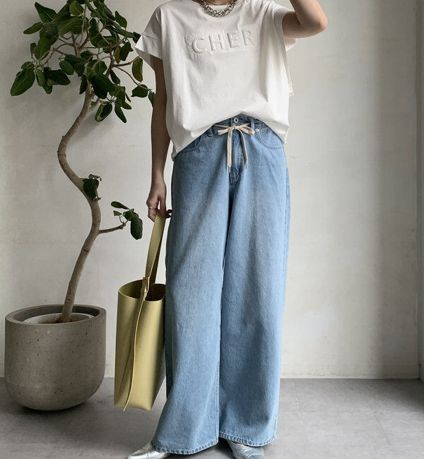  「【WEB限定】CHERIエンボスロゴTEE」|Tシャツ・カットソー|