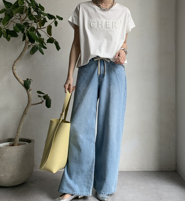  「【WEB限定】CHERIエンボスロゴTEE」|Tシャツ・カットソー|