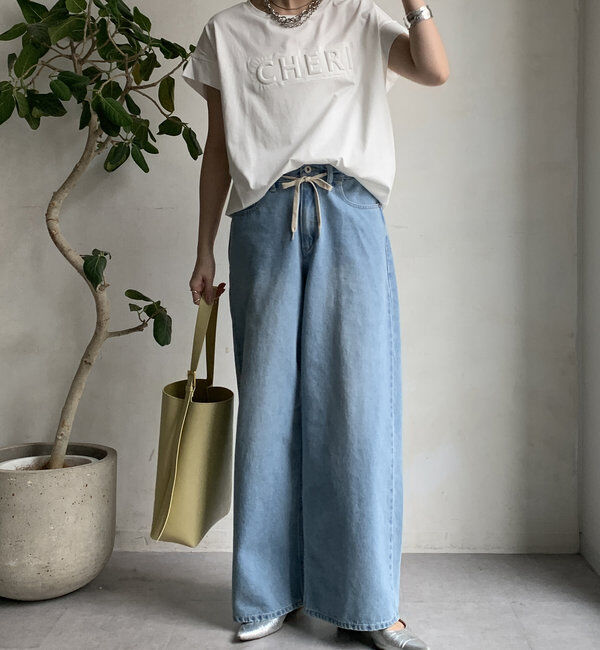  「【WEB限定】CHERIエンボスロゴTEE」|Tシャツ・カットソー|