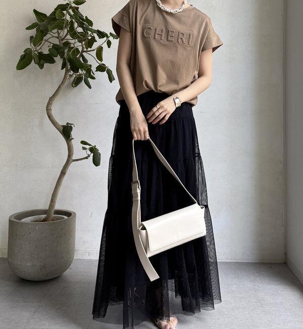  「【WEB限定】CHERIエンボスロゴTEE」|Tシャツ・カットソー|