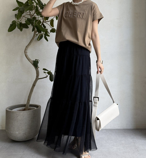  「【WEB限定】CHERIエンボスロゴTEE」|Tシャツ・カットソー|